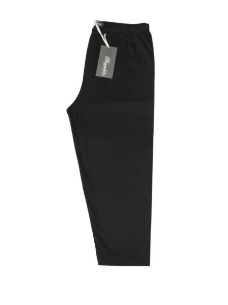 Fuseaux pinocchietto in fresco cotone - nero