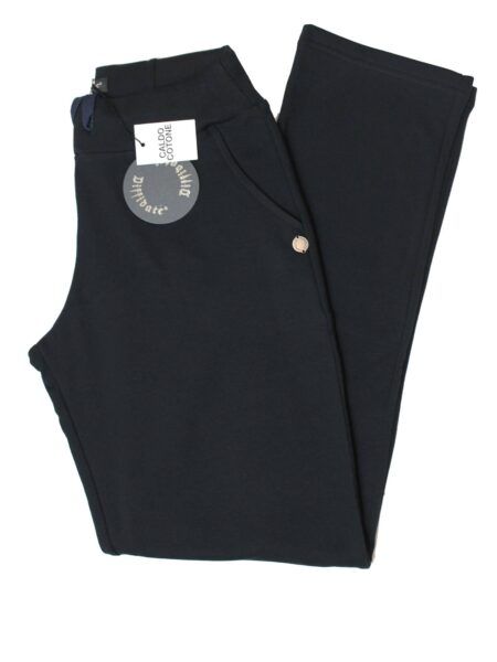 Pantalone in caldo cotone dritto - blu