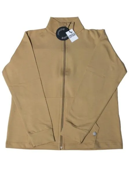 Giubbino in fresco cotone dritto - beige