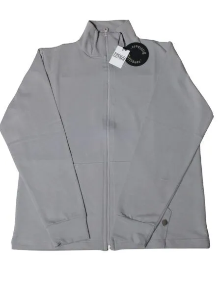 Giubbino in fresco cotone dritto - ghiaccio