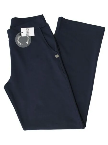 Pantapalazzo in fresco cotone - blu