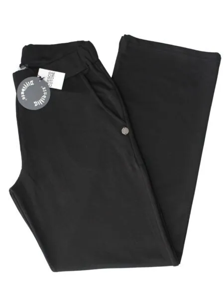 Pantapalazzo in fresco cotone - nero