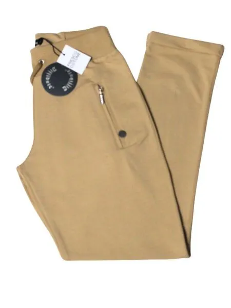 Cotton pants  with zip pockets - beige