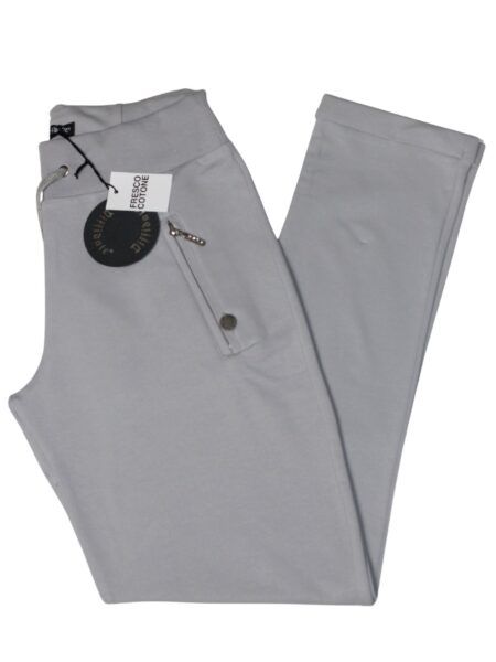 Cotton pants  with zip pockets - ice color