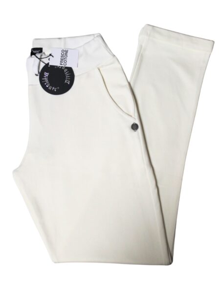 Pantalone in fresco cotone - bianco