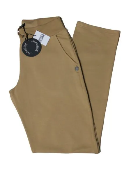 Pantalone in fresco cotone dritto - beige