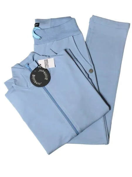 TUTA in fresco cotone - celeste