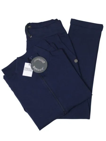 TUTA in fresco cotone -  indaco