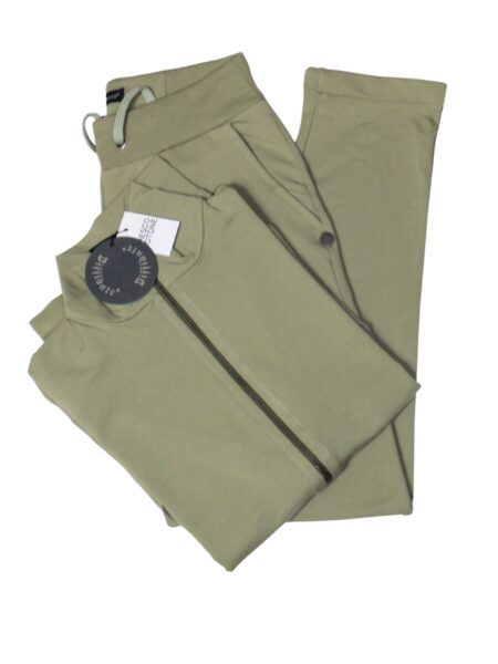 TUTA in fresco cotone -  verde oliva