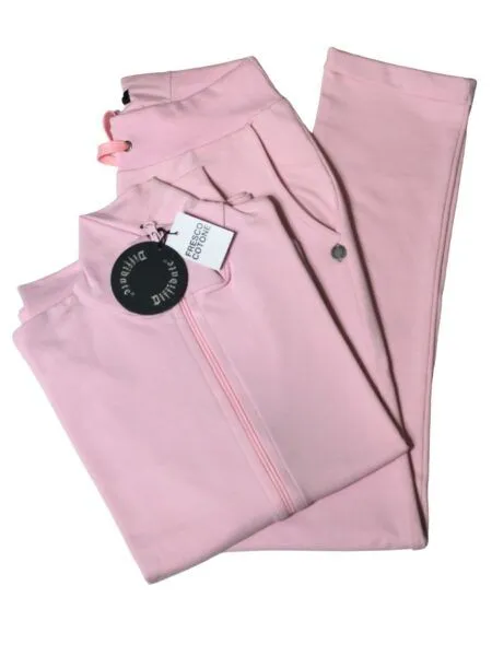 TUTA in fresco cotone -  rosa tenue