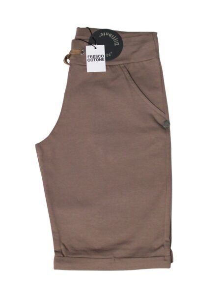 BERMUDA in fresco cotone - tortora