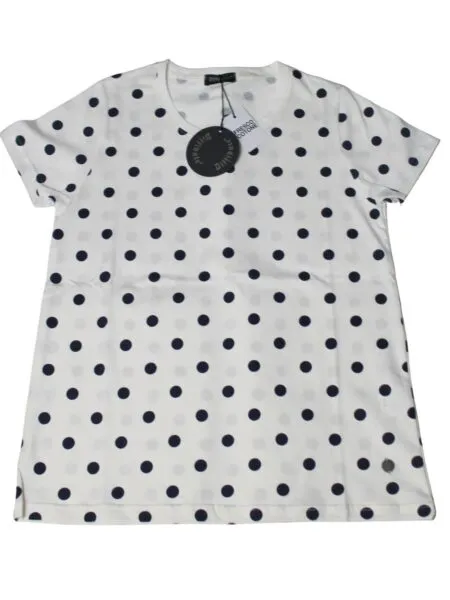 T-shirt a pois - blu