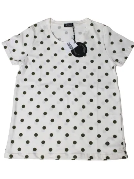 T-shirt a pois - verde