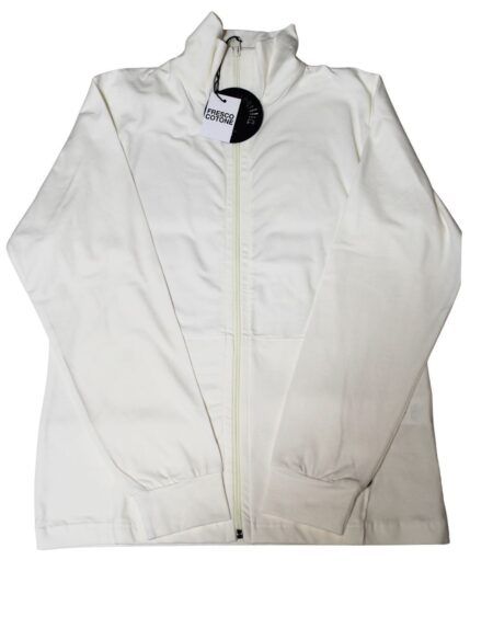 Giubbino in cotone leggerissimo dritto - bianco