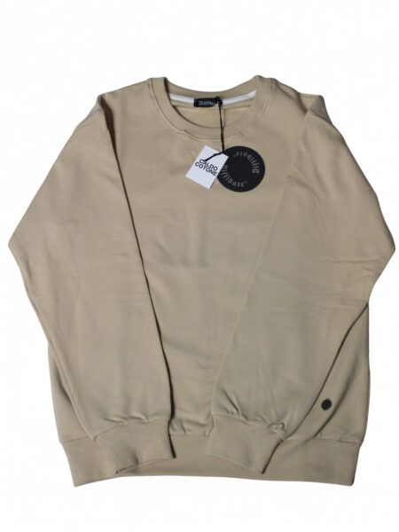 FELPA girocollo in caldo cotone - beige chiaro