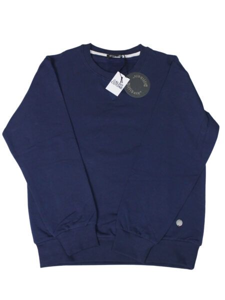 FELPA girocollo in caldo cotone - blu