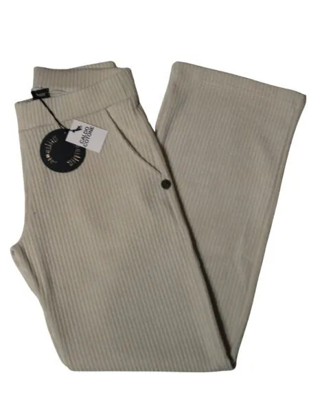 Cotton corduroy pants – cream