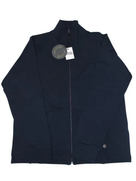 Giubbino in caldo cotone dritto - blu