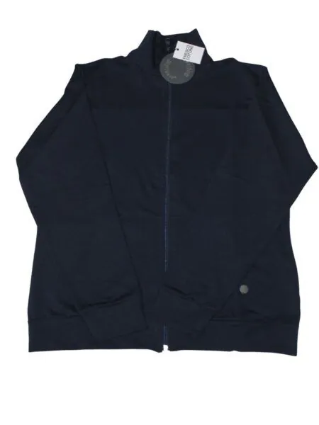 Giubbino in caldo cotone con fascione - blu