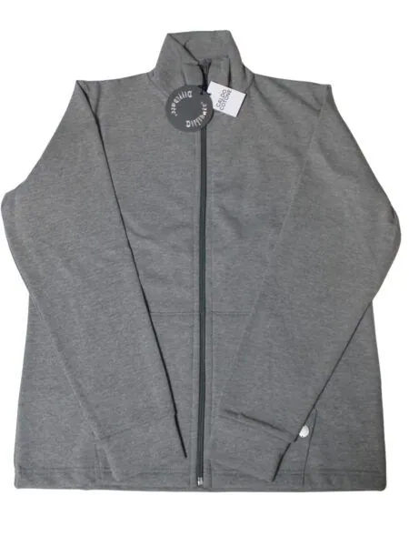 Giubbino in caldo cotone dritto - grigio melange